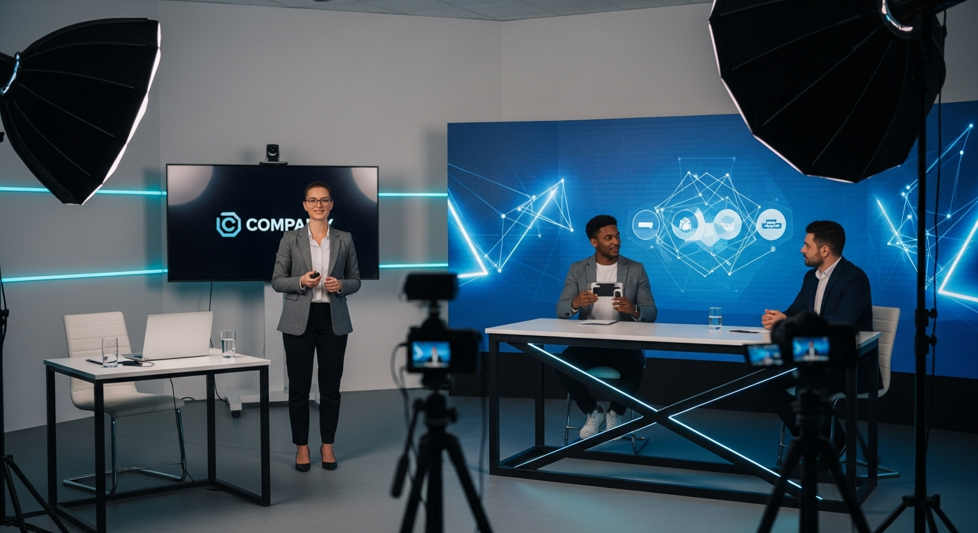 Professional live video broadcasting platform real-time streaming webinar event product launch presentation audience engagement