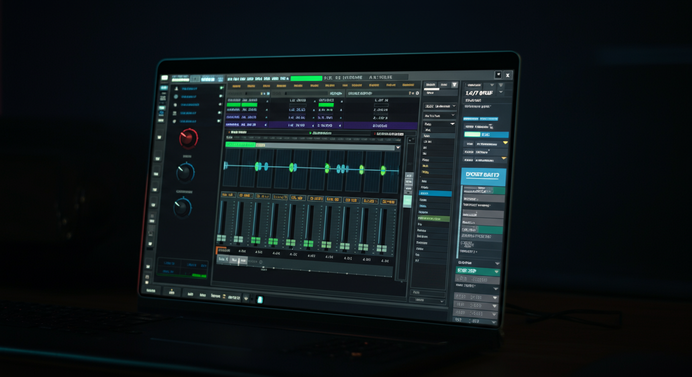 AutoDJ automation configuration dashboard with 24/7 playlist rotation scheduling crossfade settings and automatic DJ transition controls for non-stop radio broadcasting