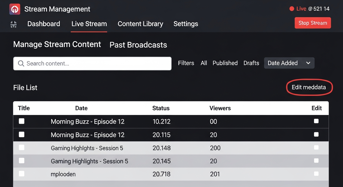 AutoDJ edit playlist button to access advanced configuration settings and crossfade options