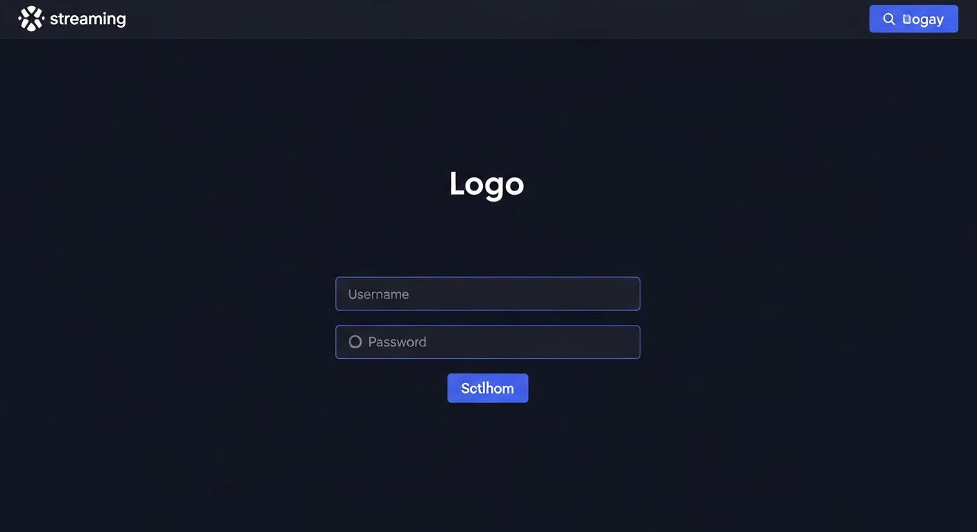 Shoutcast Net control panel login screen step 1 for AutoDJ automation configuration with username password fields