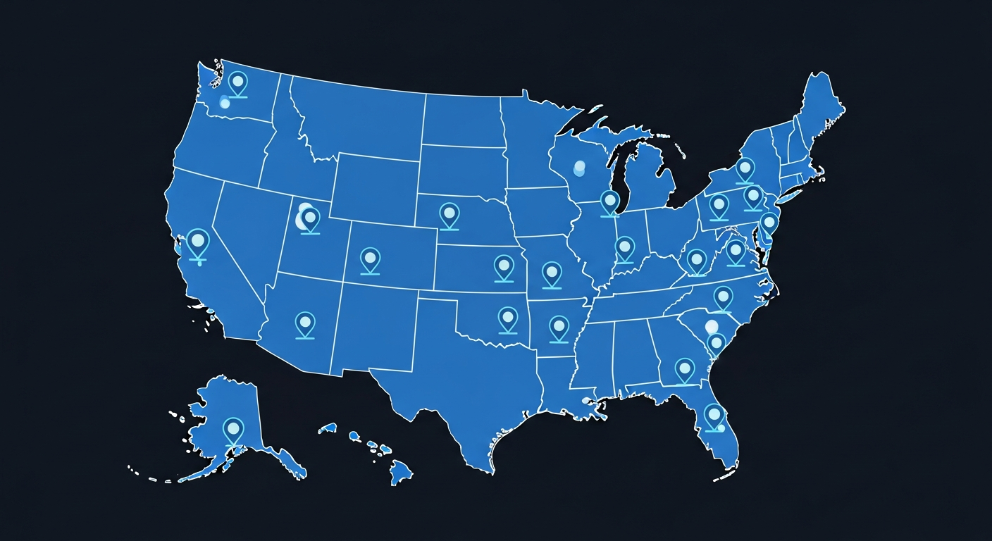 Shoutcast Net United States office location map in Los Angeles California for streaming support