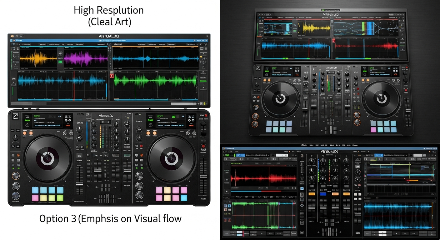 VirtualDJ Professional Edition audio video DJ mixing software with Shoutcast streaming controller support and karaoke features