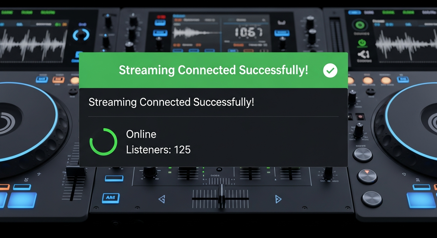 configure mixxx live broadcating