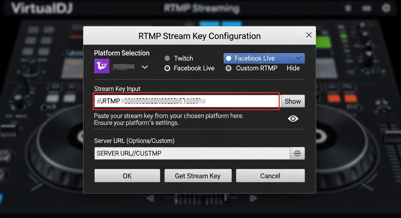 configure virtualdj server data